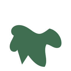 Red green abstract shapes 