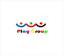 Abstract icon Child playgroup logo