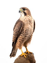 Falcon Studio Shot Isolated on Clear White Background, Generative AI