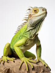 Obraz premium Iguana Studio Shot Isolated on Clear White Background, Generative AI