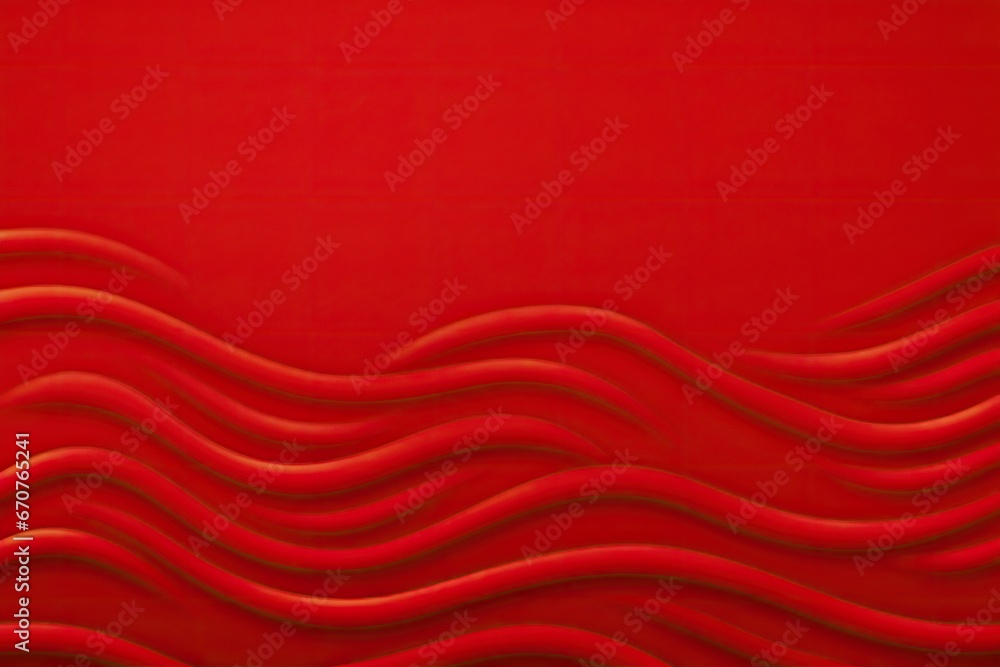 Poster dark red liquid wave lines. fluid wavy shapes. bright abstract background. dynamic shapes compositio