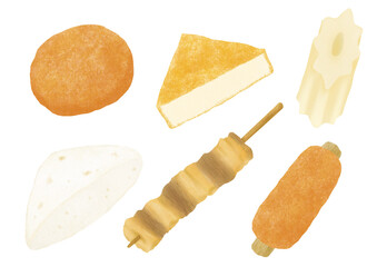 味の染みたおでんのイラスト