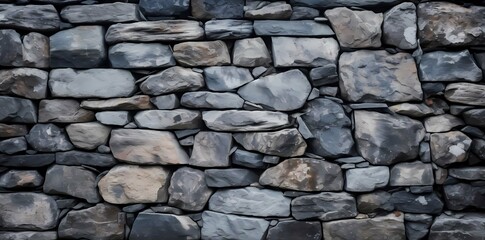 Background of stone wall texture, natural stone wall texture for design, Generative AI illustrations.
