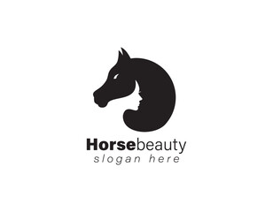 Horse beauty logo Template Vector.