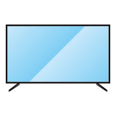 Naklejka premium シンプルなイラスト_テレビ,モニタ