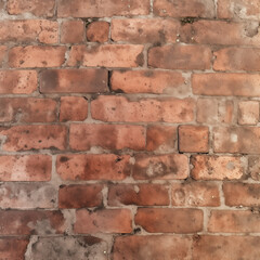 Obraz premium A brick wall with rough texture and cracks. Generative AI. 