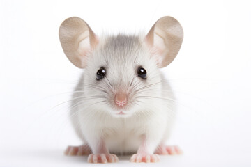 Close-up of a field mouse, White background 