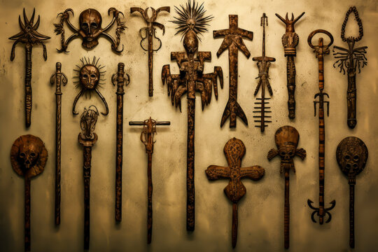 Cursed voodoo symbols.