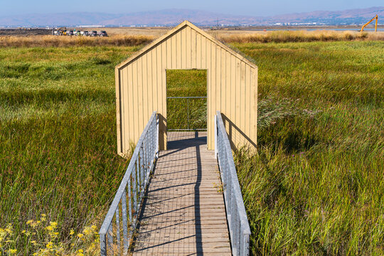 Gate to Marshland, Alviso Marina County Park