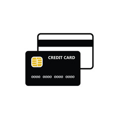 Credit Card Icon Vector Design Template