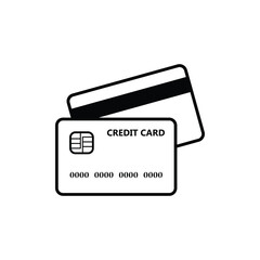 Credit Card Icon Vector Design Template