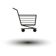 Cart icon. Icon for web site. Vector illustration.