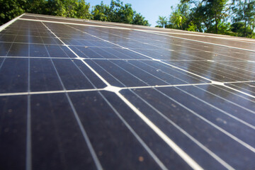 Solar panels Dirty, lack of care, Solar panels, solar energy