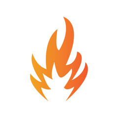 Fire or flame logo, fireball logo, and embers. Using a vector illustration template design concept.