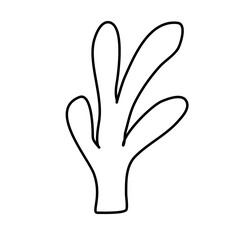 Obraz premium doodle seaweed colorful