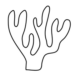 doodle seaweed colorful