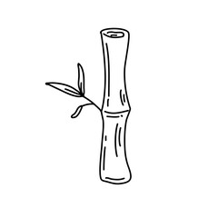 doodle bamboo twigs
