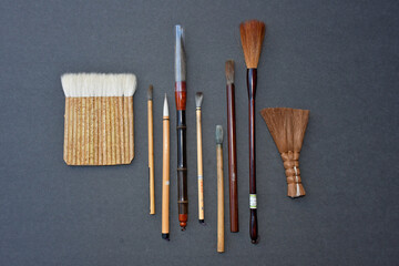 Japanese brushes  for dusting and calligraphy 