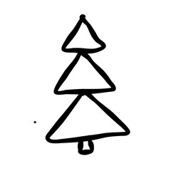 Pine tree doodle
