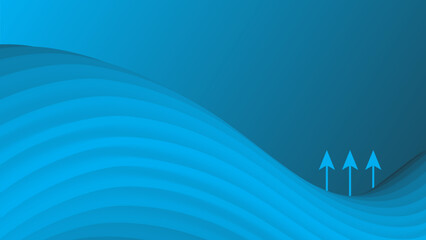 Abstract blue background with waves