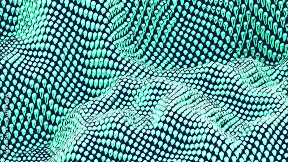 Poster abstract digital particle wave and light abstract background design. concept of cyber data or techno