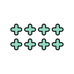 Obraz premium Geometric memphis line shape