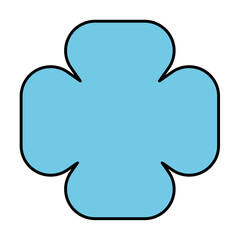 Geometric memphis line shape