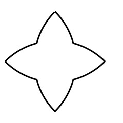 Geometric memphis line shape