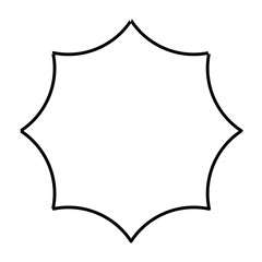 Geometric memphis line shape