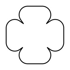 Geometric memphis line shape