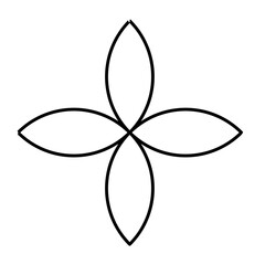 Geometric memphis line shape