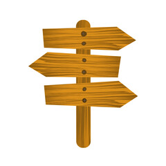 Cartoon wooden Signboard vektor