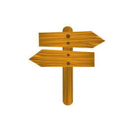 Cartoon wooden Signboard vektor