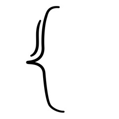 punctuation brackets Doodle
