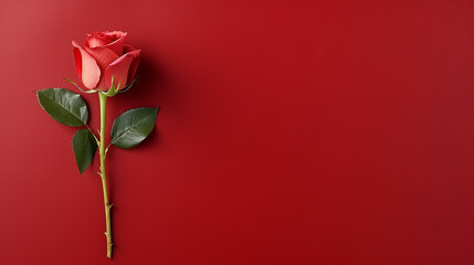 red rose on black background HD 8K wallpaper Stock Photographic Image 
