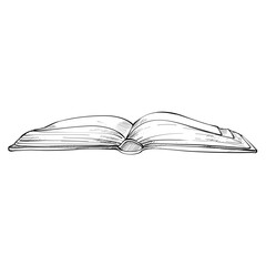 book handdrawn illustration 