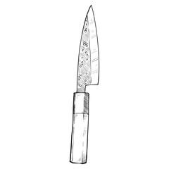 knife handdrawn illustration 