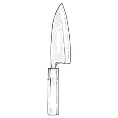 knife handdrawn illustration 