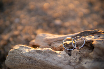 夕日とペアリング