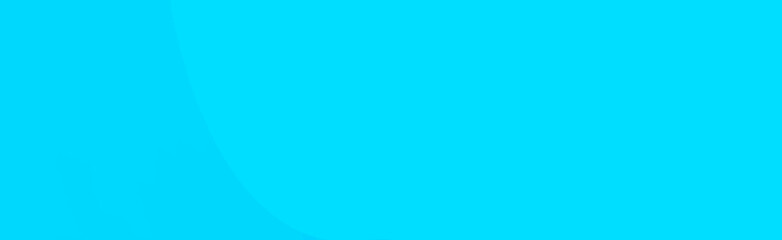 明るい水色の二色使いの横長の背景素材。同系色の半円が描かれている。