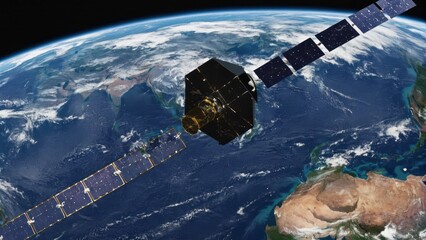 Satellites over Earth 
