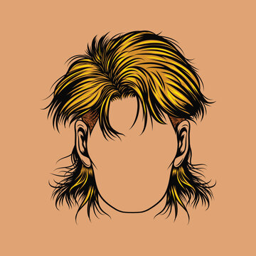 67 Mullet Haircut Images, Stock Photos, 3D objects, & Vectors