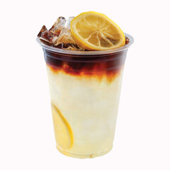 iced americano honey lemon, coffee honey lemon, lemon, drink, fresh