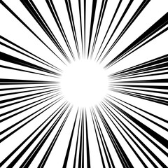 Obraz premium マンガで使われるような集中線