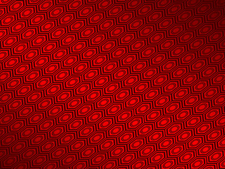 Red metal abstract background with retro concept. Unique red iron ornament.