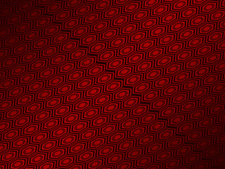 Red metal abstract background with retro concept. Unique red iron ornament.