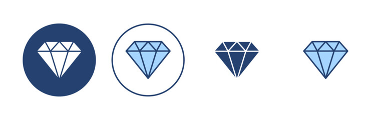 Diamond icon vector. diamond gems sign and symbol - obrazy, fototapety, plakaty