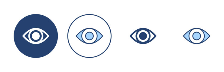 Eye icon vector. Eye sign and symbol. Look and Vision icon.