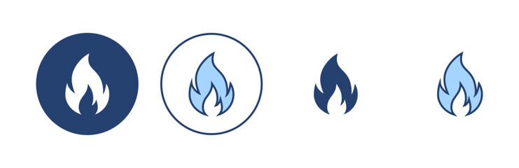 Fire icon vector. fire sign and symbol