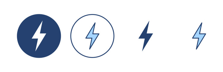 Lightning icon vector. electric sign and symbol. power icon. energy sign